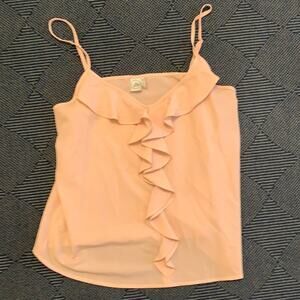 Paper Crane Tank Top Blouse Light Pink Size Medium Adjustable Straps